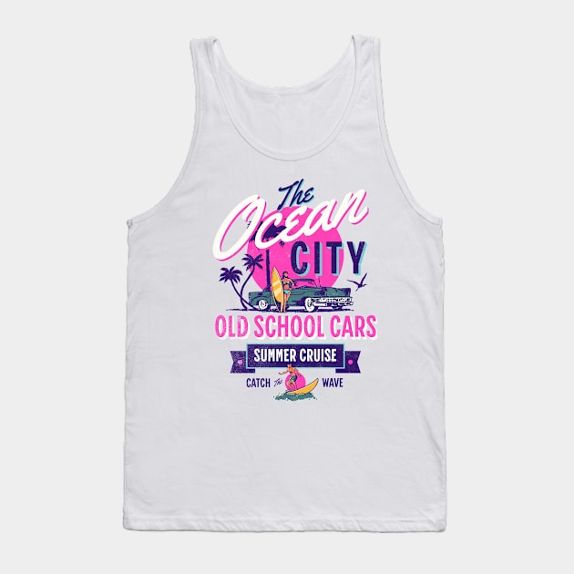 Car Cruise Tank Top by Dauberman Graphic Design